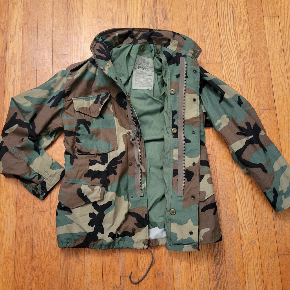 Gorpcore S Short Field Jacket Camo M-65 Woodland‎ Camouflage COAT COLD WEATHER